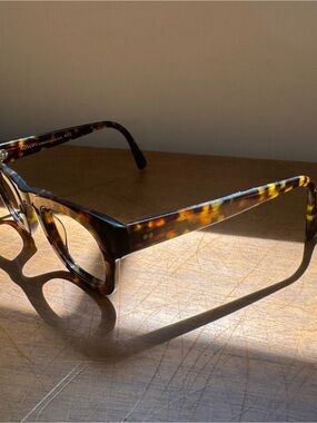 MOSCOT FRITZ 42 Tortoiseshell Square Frame Glasses in